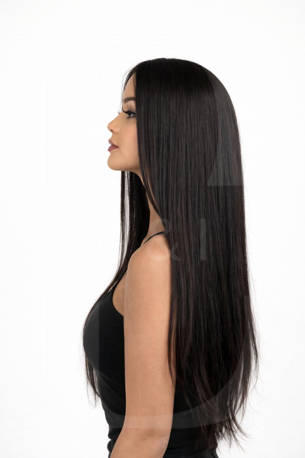 Aria 26" Straight Natural Black 9x6 HD Lace "Wear & Go" Wig - Image 3