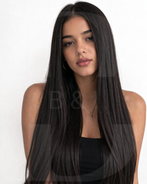 Aria 26" Straight Natural Black 9x6 HD Lace "Wear & Go" Wig