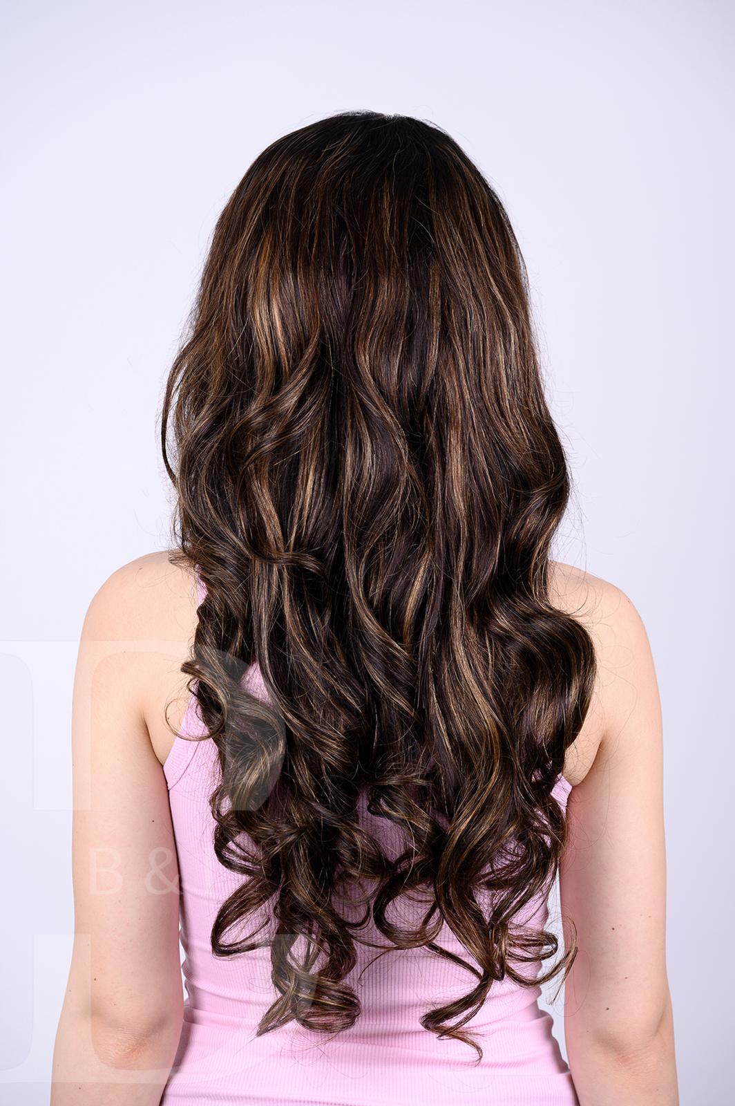Kendra 26" Brown Butterfly Cut 7x5 Lace "Wear & Go" Wig - Image 3