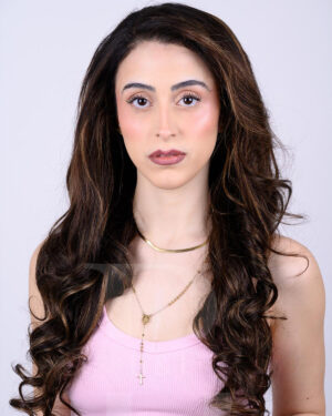 Kendra 26" Brown Butterfly Cut 7x5 Lace "Wear & Go" Wig