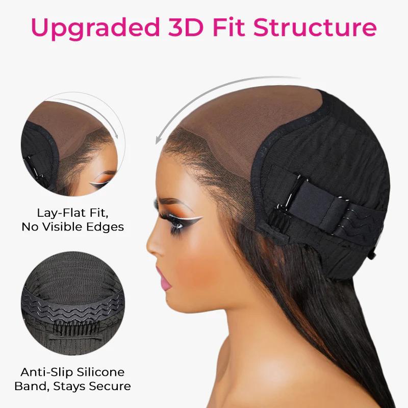 Celeste 26″ Straight Natural Black M-Cap HD Lace “Wear & Go” Wig - Image 3
